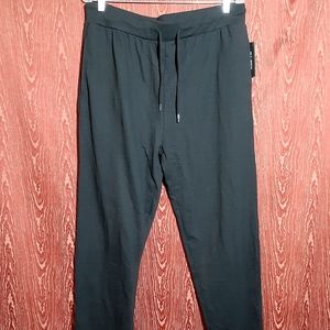 BLU ROCK NEW YORK FRENCH TERRY JOGGERS PANTS 2 POCKETS BLACK WOMEN'S SIZE XL NWT